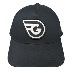 Pro Logo Patch Snapback Hat Black One Size Adjustable Solid Outdoor